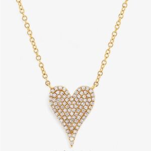Stephanie Gottlieb Small Token Pave Heart Necklace